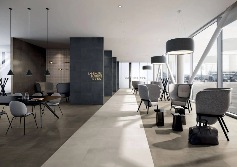Vision Dw Dark Anti-Slip Resin Look Porcelain Tiles 24x24 by landmarkceramics