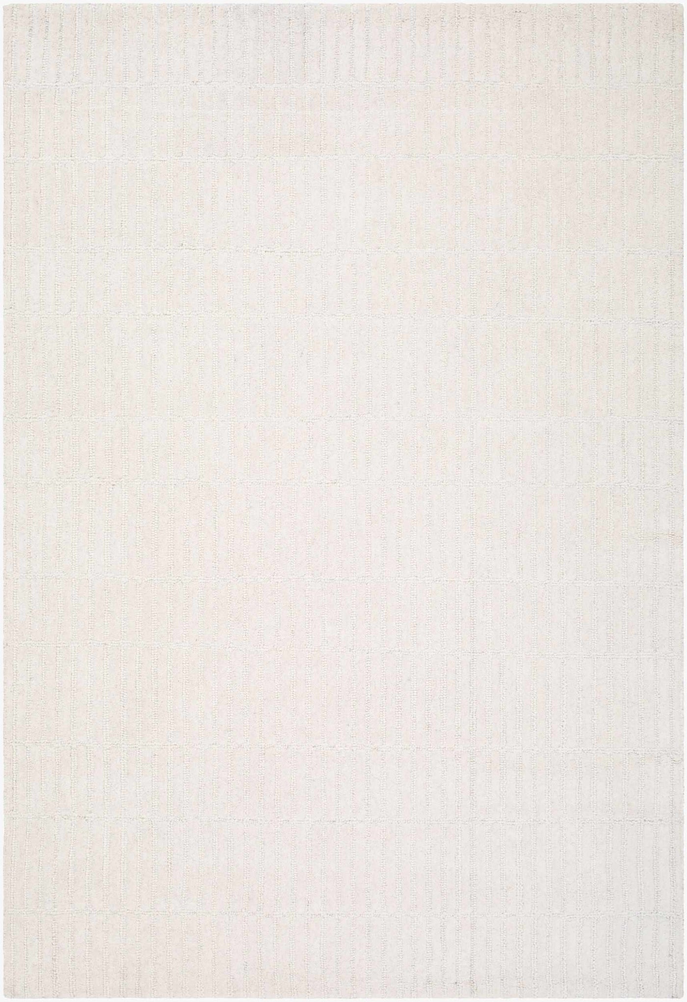 Finial Beige Wool Area Rug by Boutique Rugs