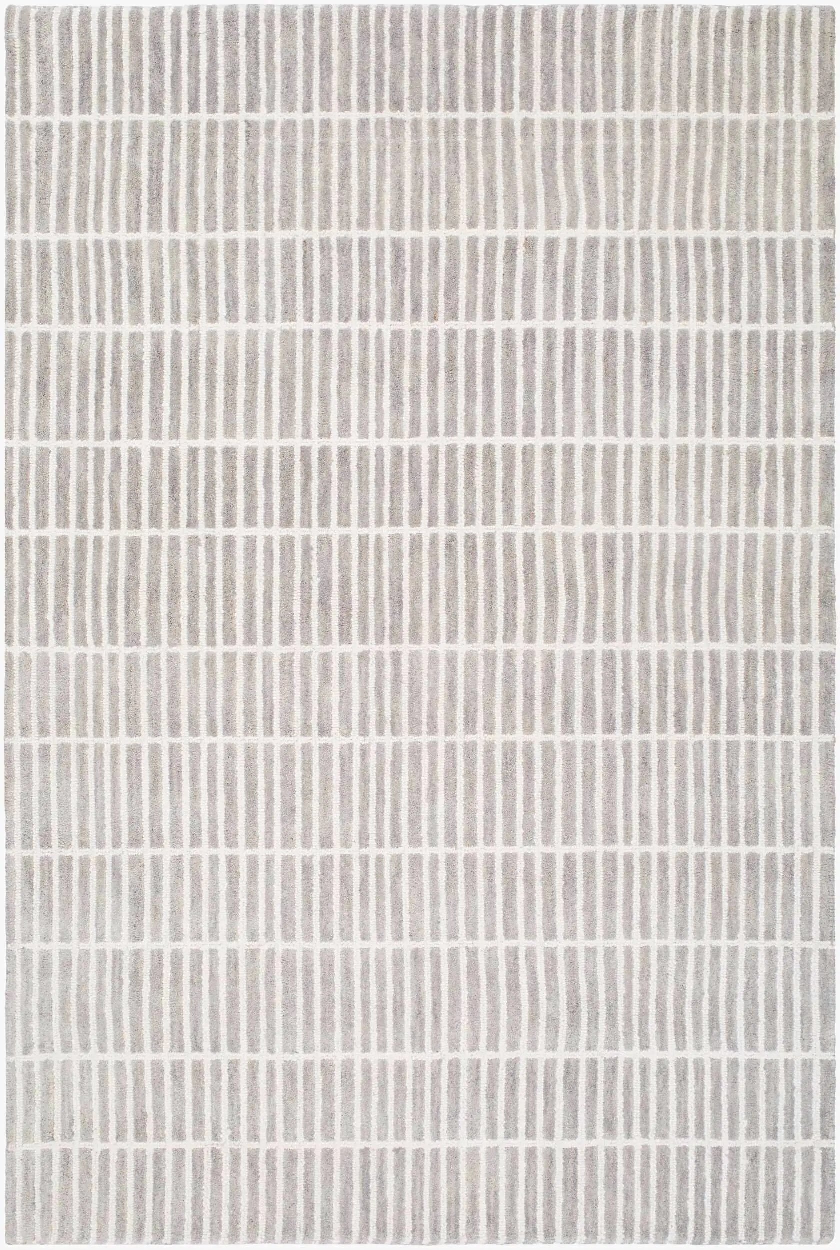 Finial Gray Wool Area Rug by Boutique Rugs