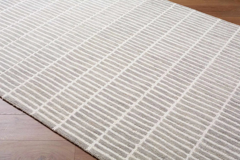 Finial Gray Wool Area Rug by Boutique Rugs