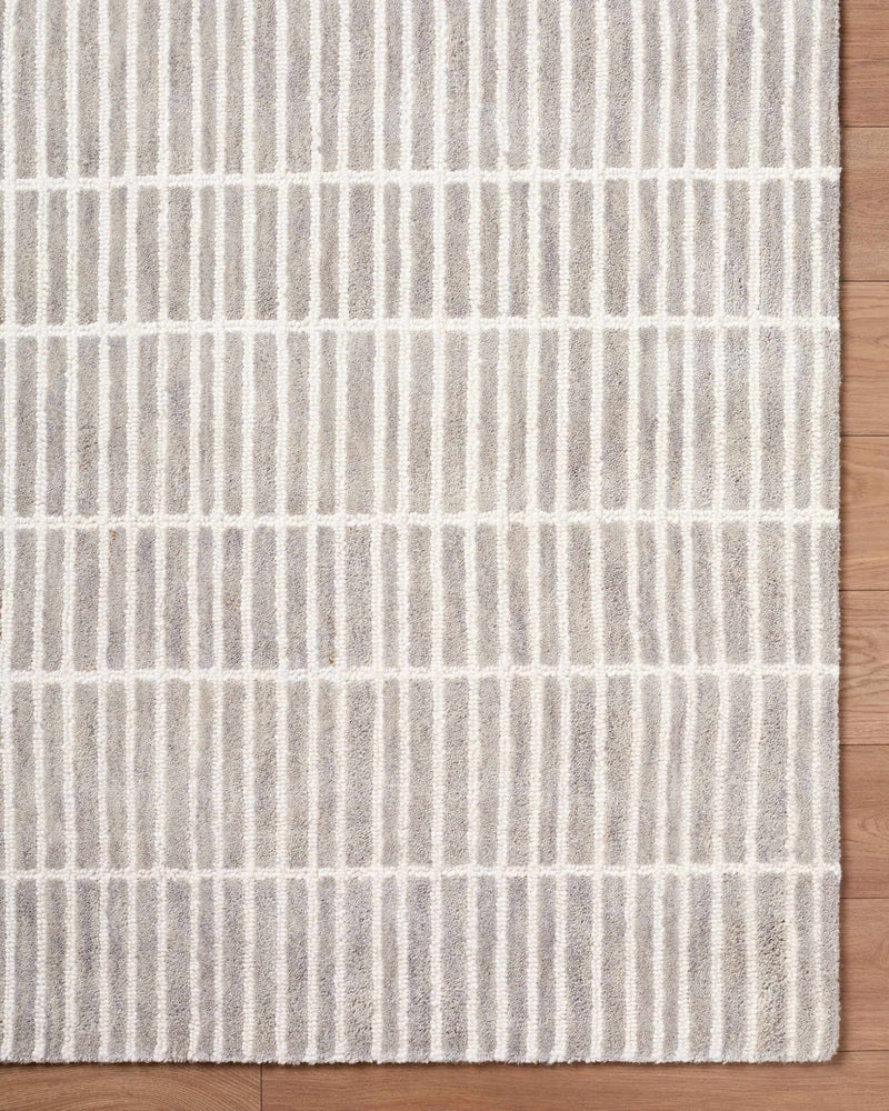 Finial Gray Wool Area Rug by Boutique Rugs
