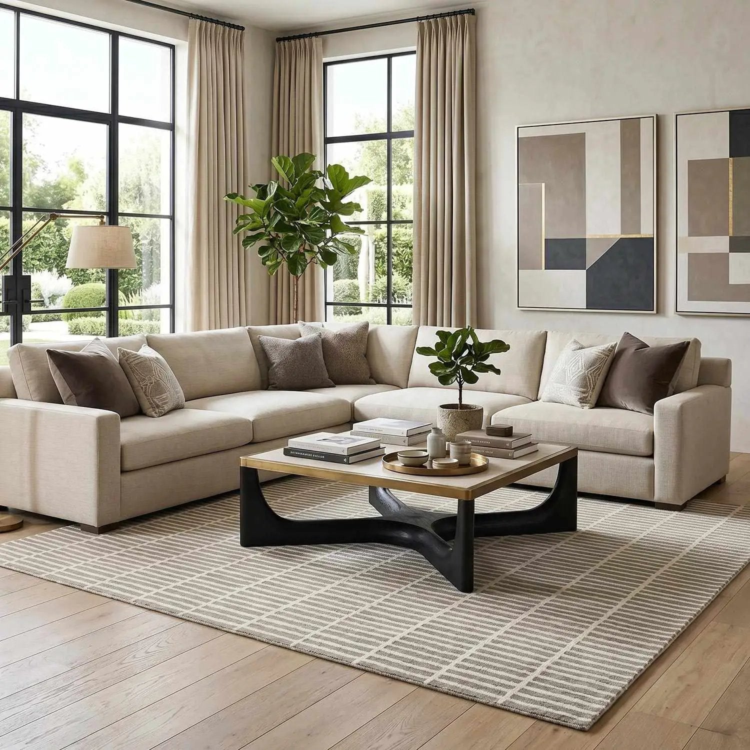 Finial Gray Wool Area Rug by Boutique Rugs