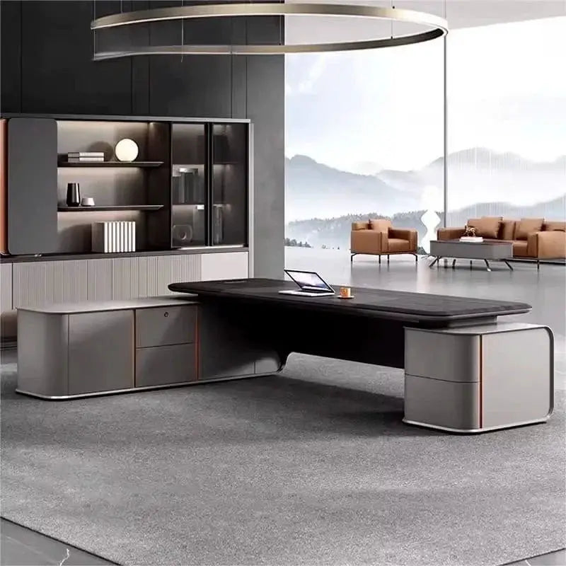 Canon · Modern L-Shaped Executive Desk by Arc Grove