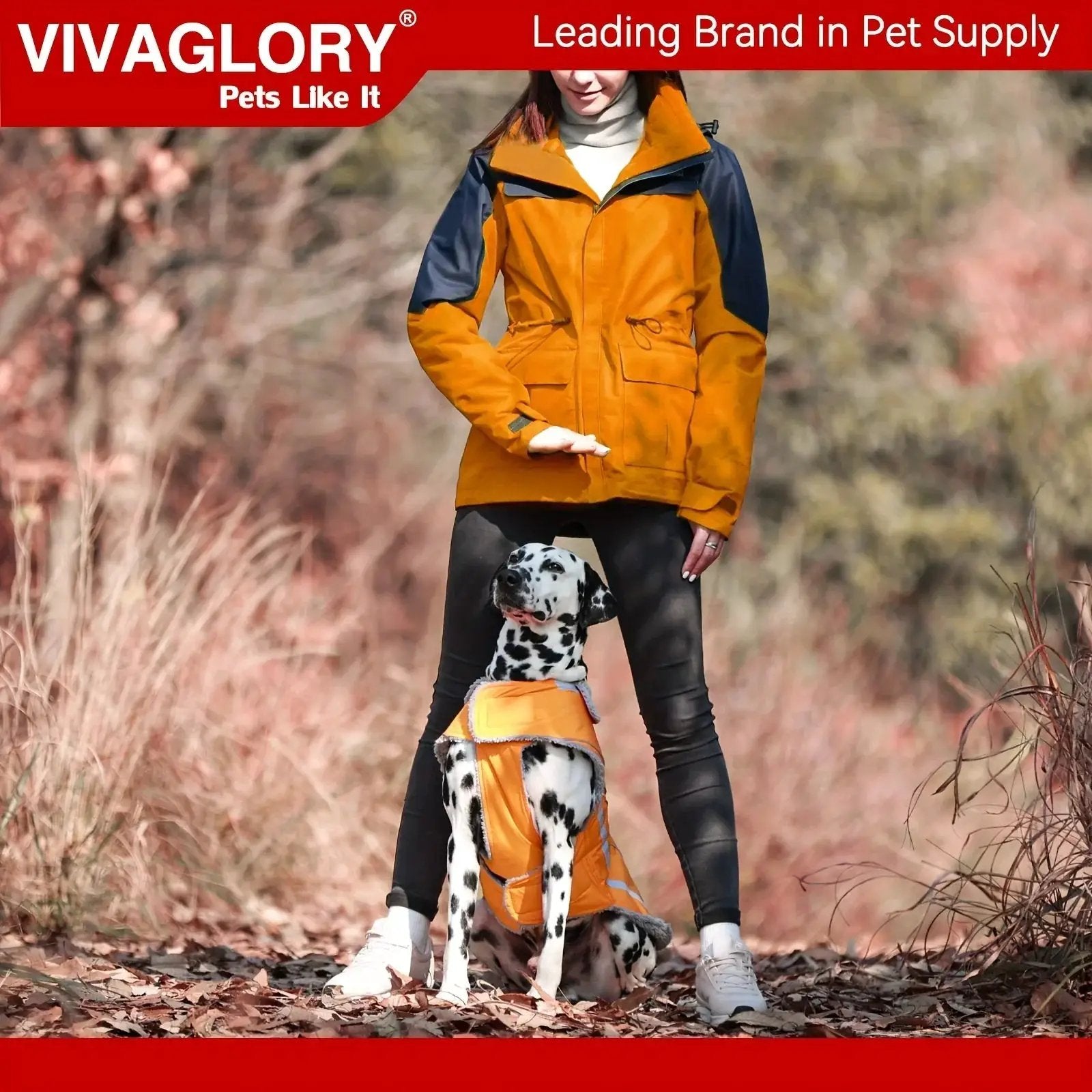 VIVAGLORY Dog Coat For Winter Dog Jacket With Harness Hole, Fleece Dog Vest For Cold Weather Dog Fleece Coat With , Warm Dog Parka Puppy Coat For Snow Puppy Jacket With Zipper, Reflective Dog Coat Dog Jacket For Hunting by House Of Avana