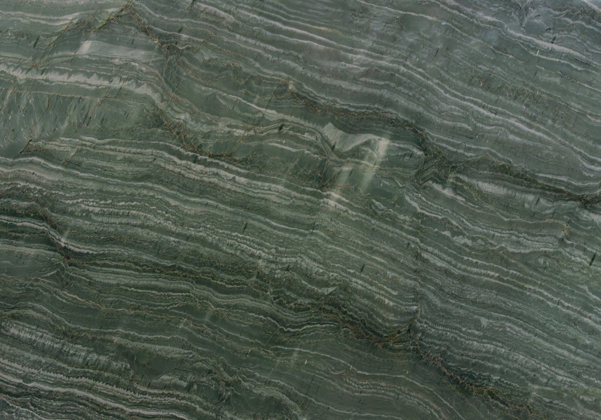 Vivid Green Polished Quartzite Slab Random