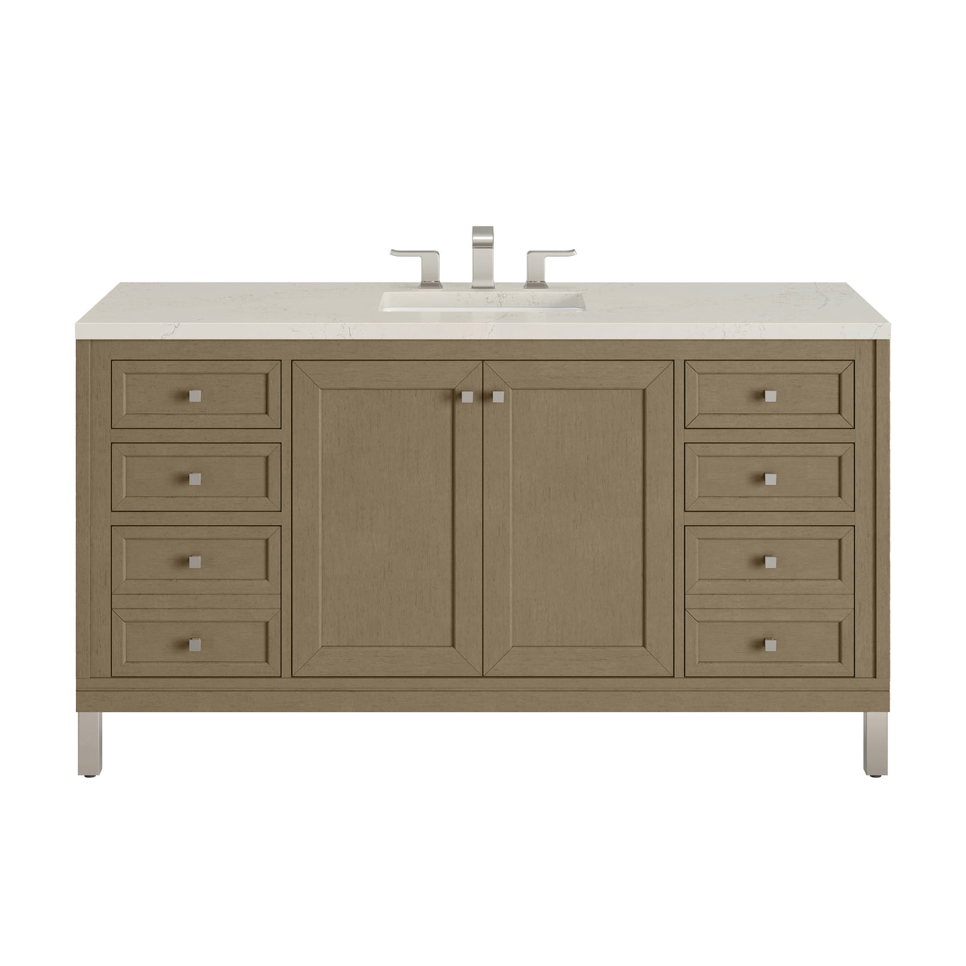 James Martin Chicago 60" Single Bathroom Vanity, Walnut Whisper by James Martin