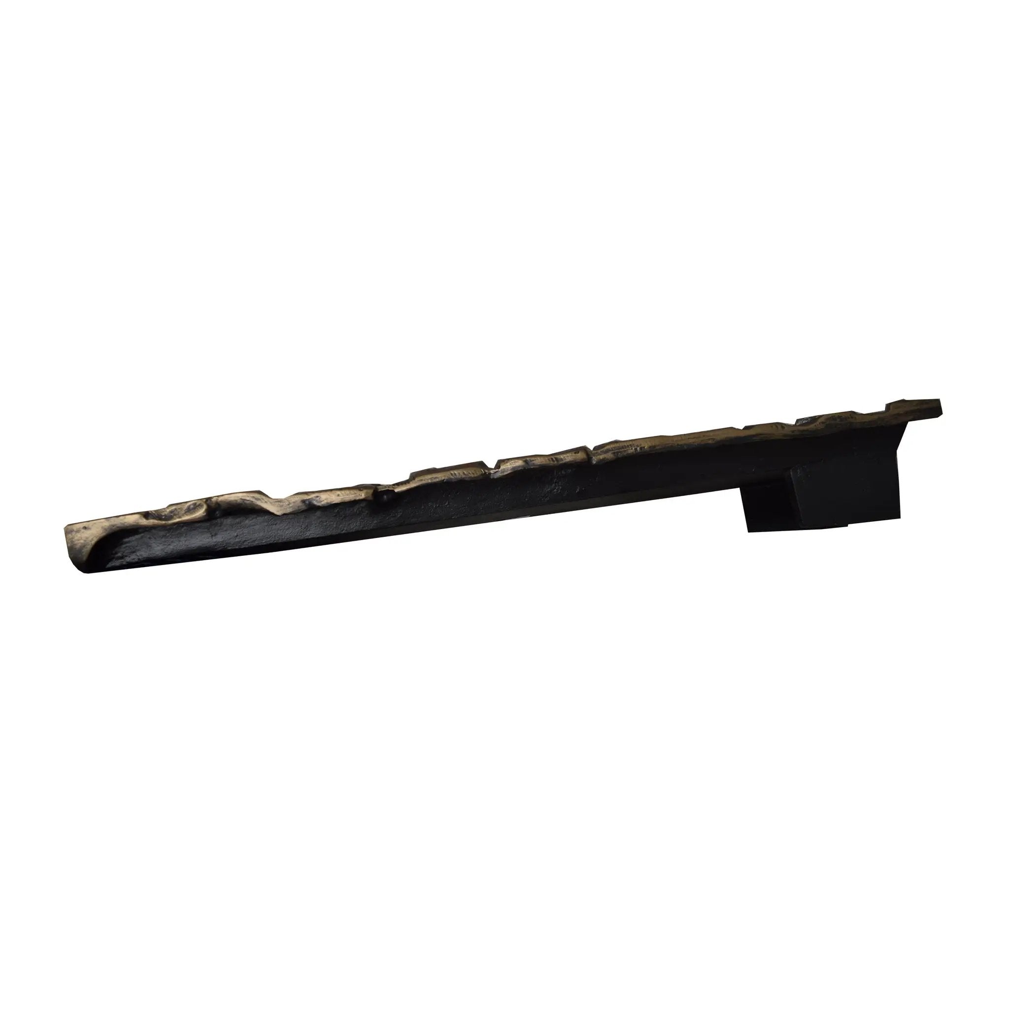 Bronze Stone Rock 24-in Cast Aluminum Downspout Gutter Splash Block by Sharicks