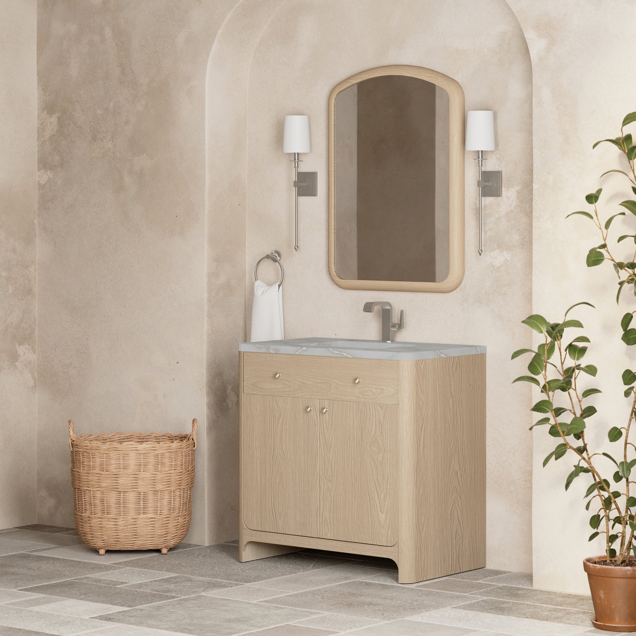 James Martin Gracyn 36" Single Bathroom Vanity, Coastal Driftwood, view 39