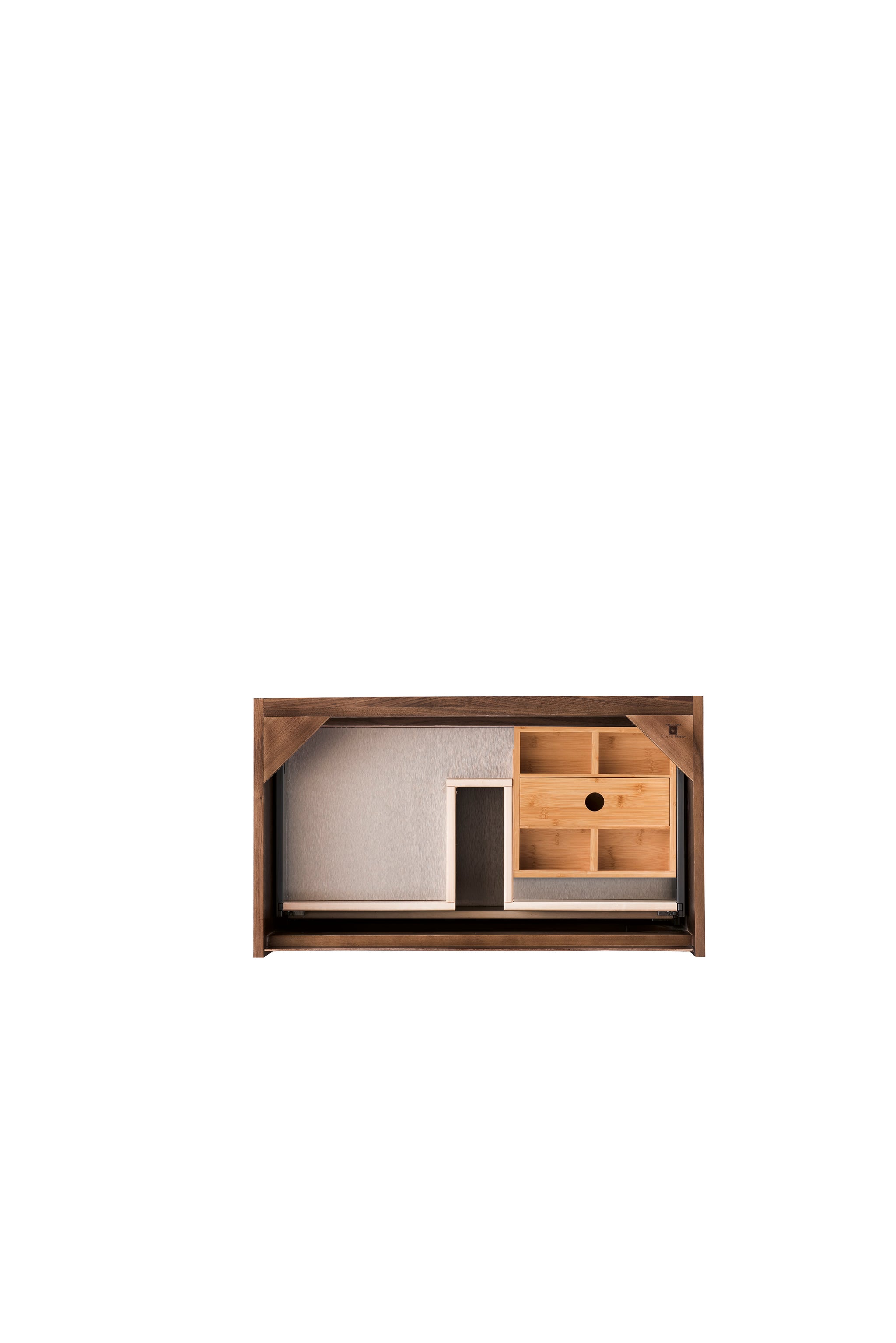 James Martin Mantova 31.5" Single Bathroom Vanity, Mid-Century Walnut by James Martin