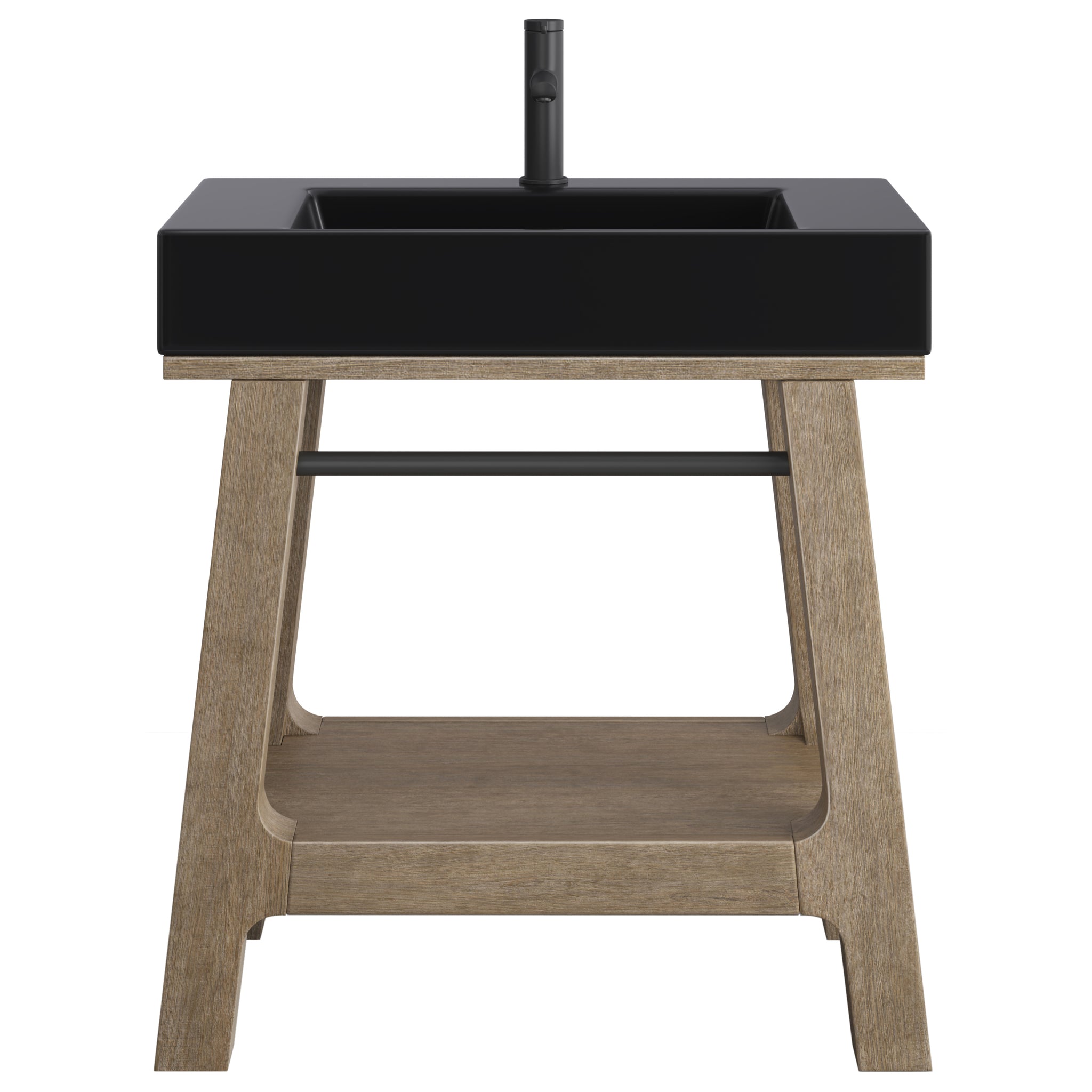 James Martin Auburn 31.5" Single Console Vanity, Weathered Timber by James Martin