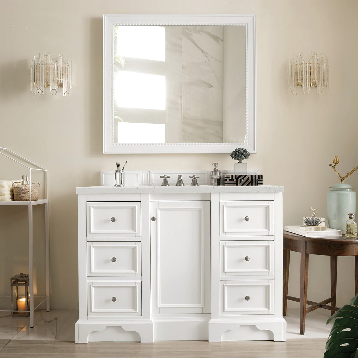 James Martin De Soto 48" Single Bathroom Vanity, Bright White, view 23