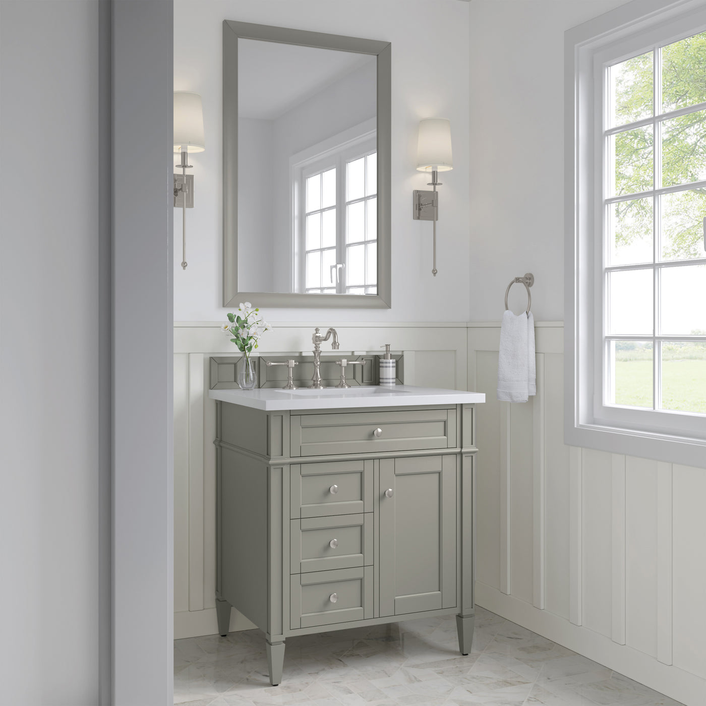 James Martin Brittany 30" Single Bathroom Vanity, Urban Gray by James Martin