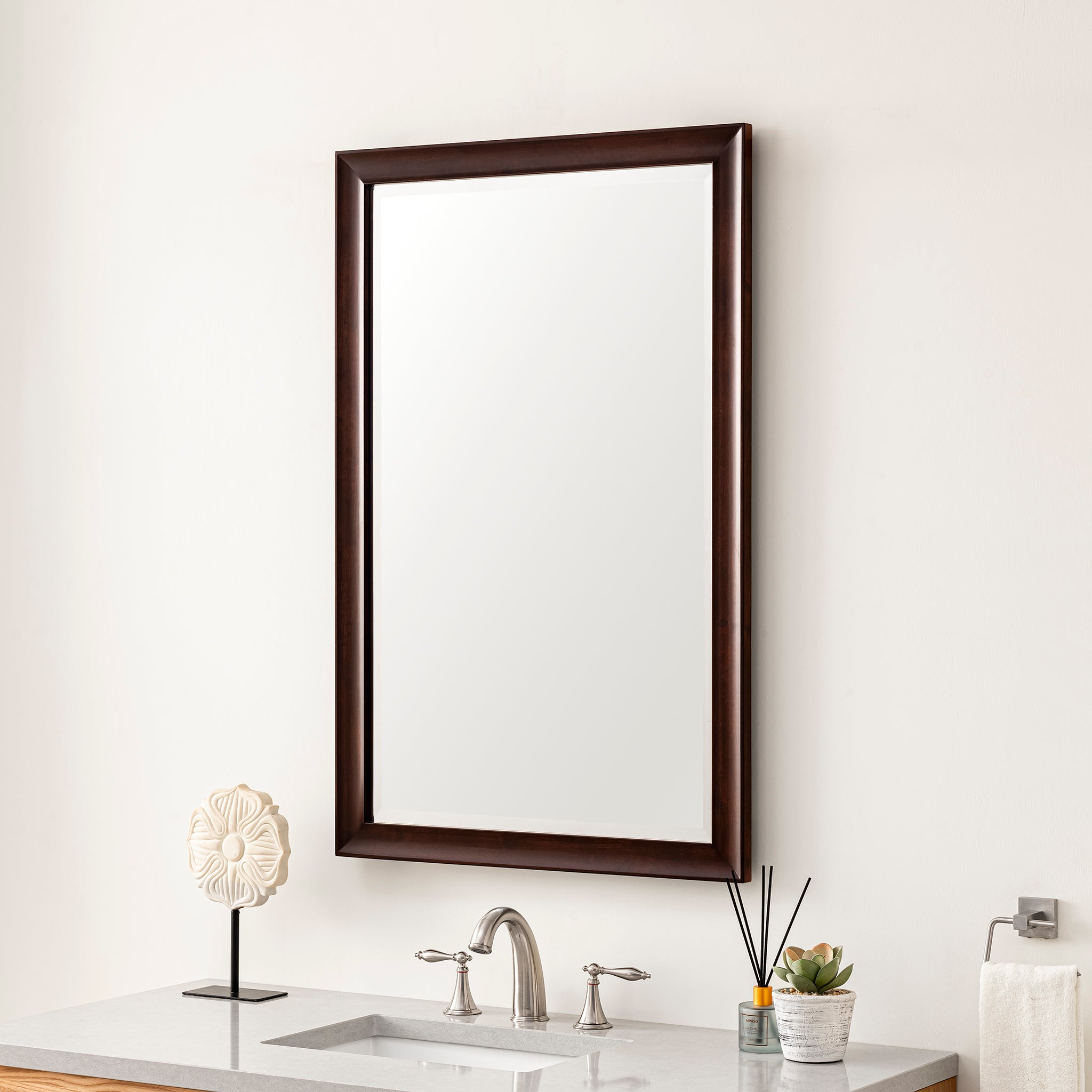 James Martin Glenbrooke 26" Mirror, Burnished Mahogany by James Martin