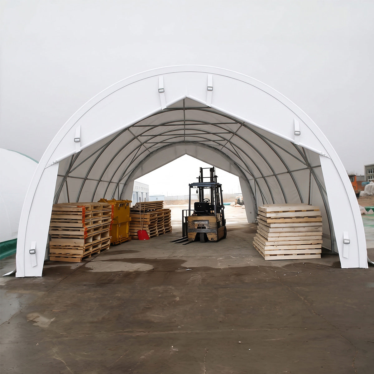 W20'xL30'xH12' Single Truss Storage Shelter, Reinforced Series by Chery Industrial