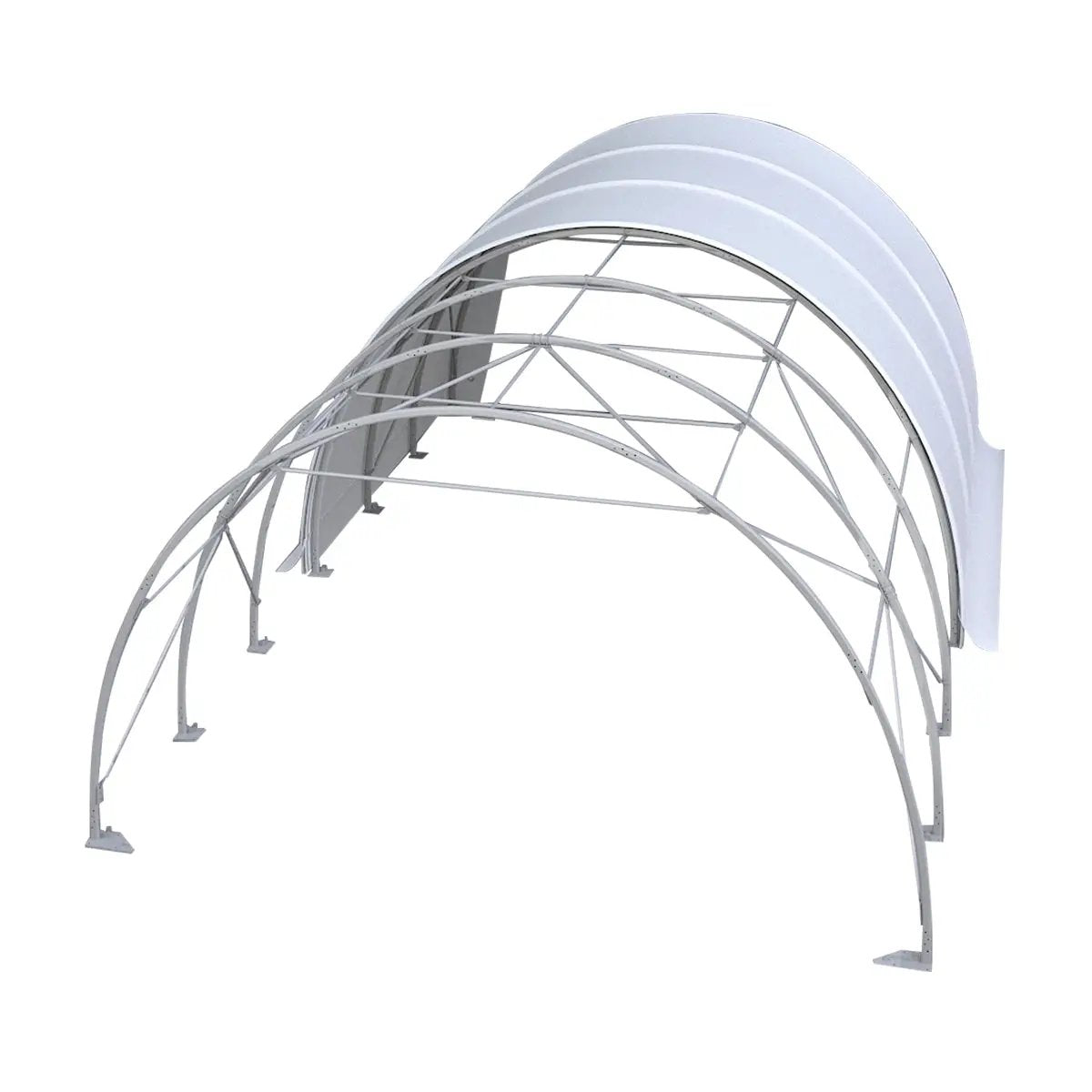 W20'xL30'xH12' Single Truss Storage Shelter, Reinforced Series by Chery Industrial