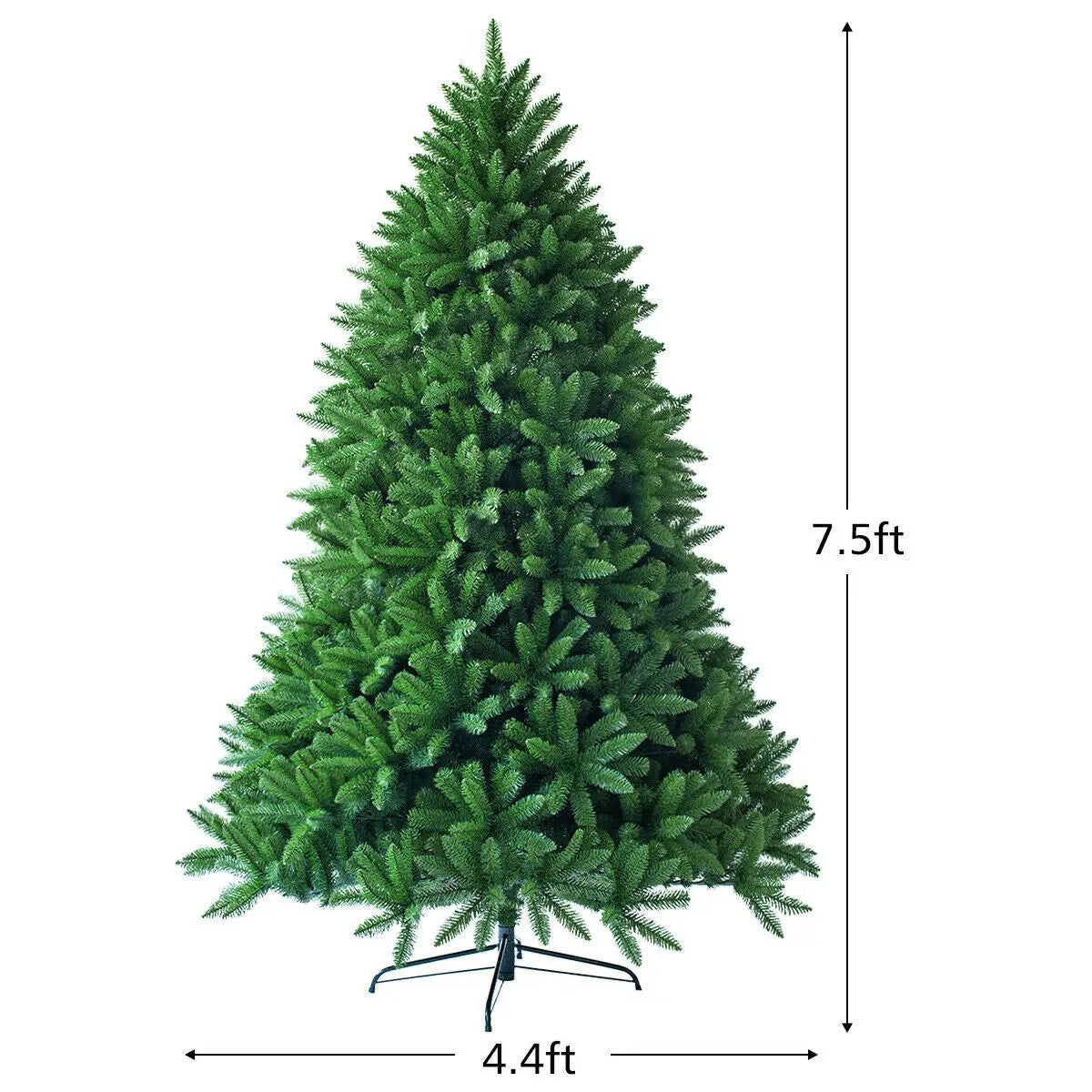 7.5 Feet Unlit Artificial Christmas Tree with 1968 Branch Tips by DirectDeals