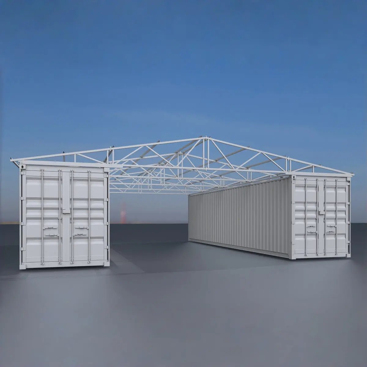 W36'xL40'xH4' Steel Shipping Container Roof Kit, photo 7 of 8