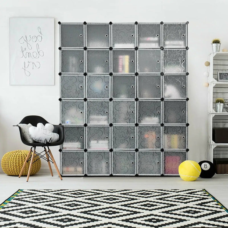 DIY 30 Cube Portable Closet Clothes Wardrobe Cabinet by DirectDeals