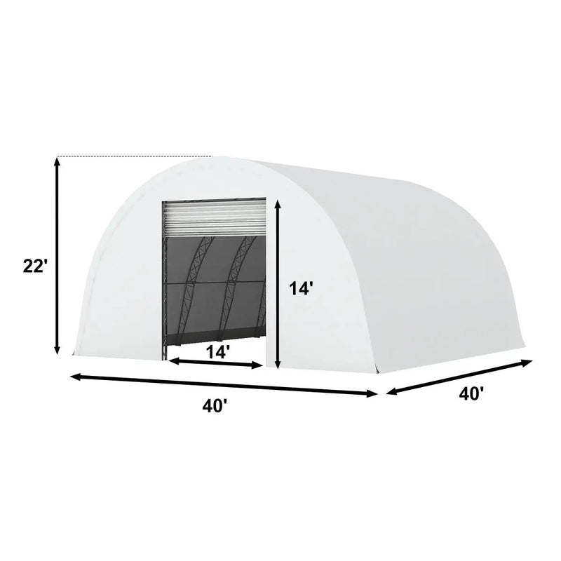 W40'xL40'xH22' Double Truss Storage Shelter, Reinforced Series by Chery Industrial