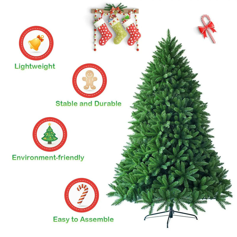 7.5 Feet Unlit Artificial Christmas Tree with 1968 Branch Tips by DirectDeals