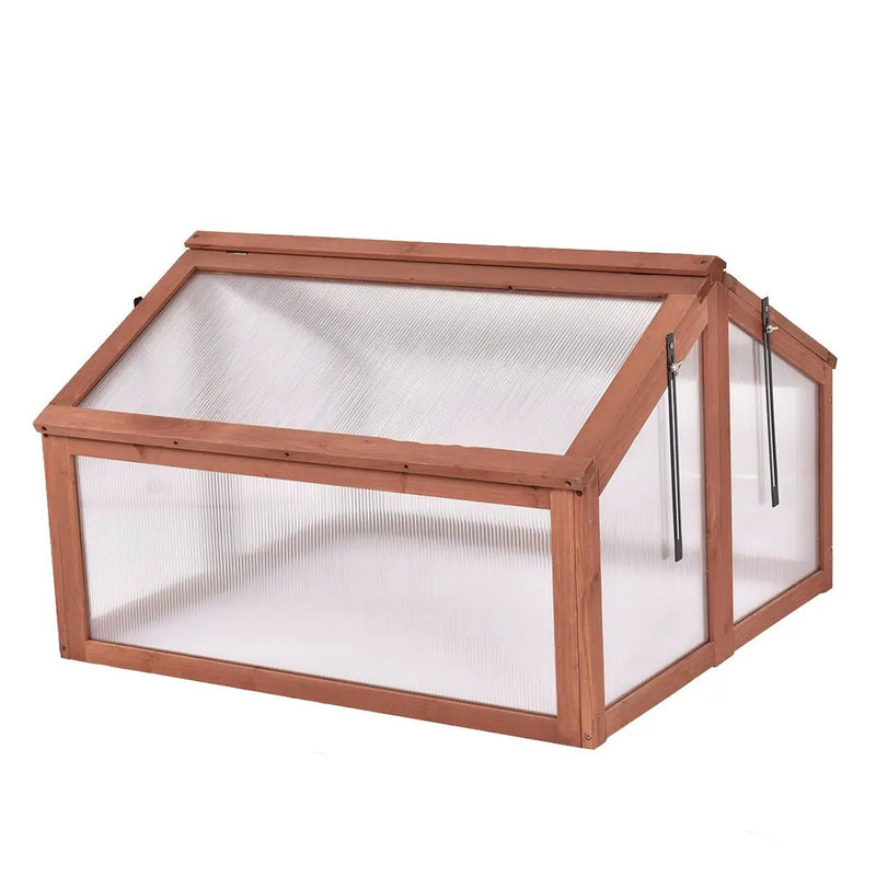 Double Box Garden Wooden Greenhouse by DirectDeals