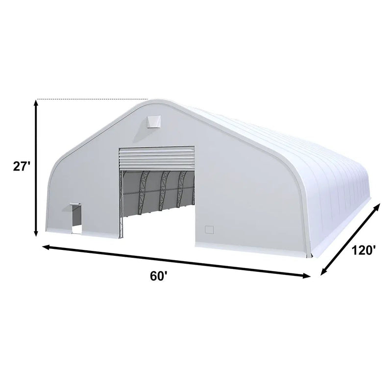 W60'xL120'xH27' Double Truss Storage Shelter, Reinforced Series by Chery Industrial