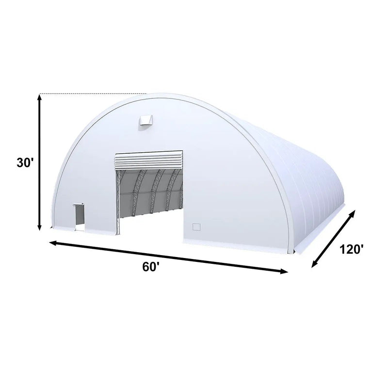W60'xL120'xH30' Double Truss Storage Shelter, Reinforced Series by Chery Industrial