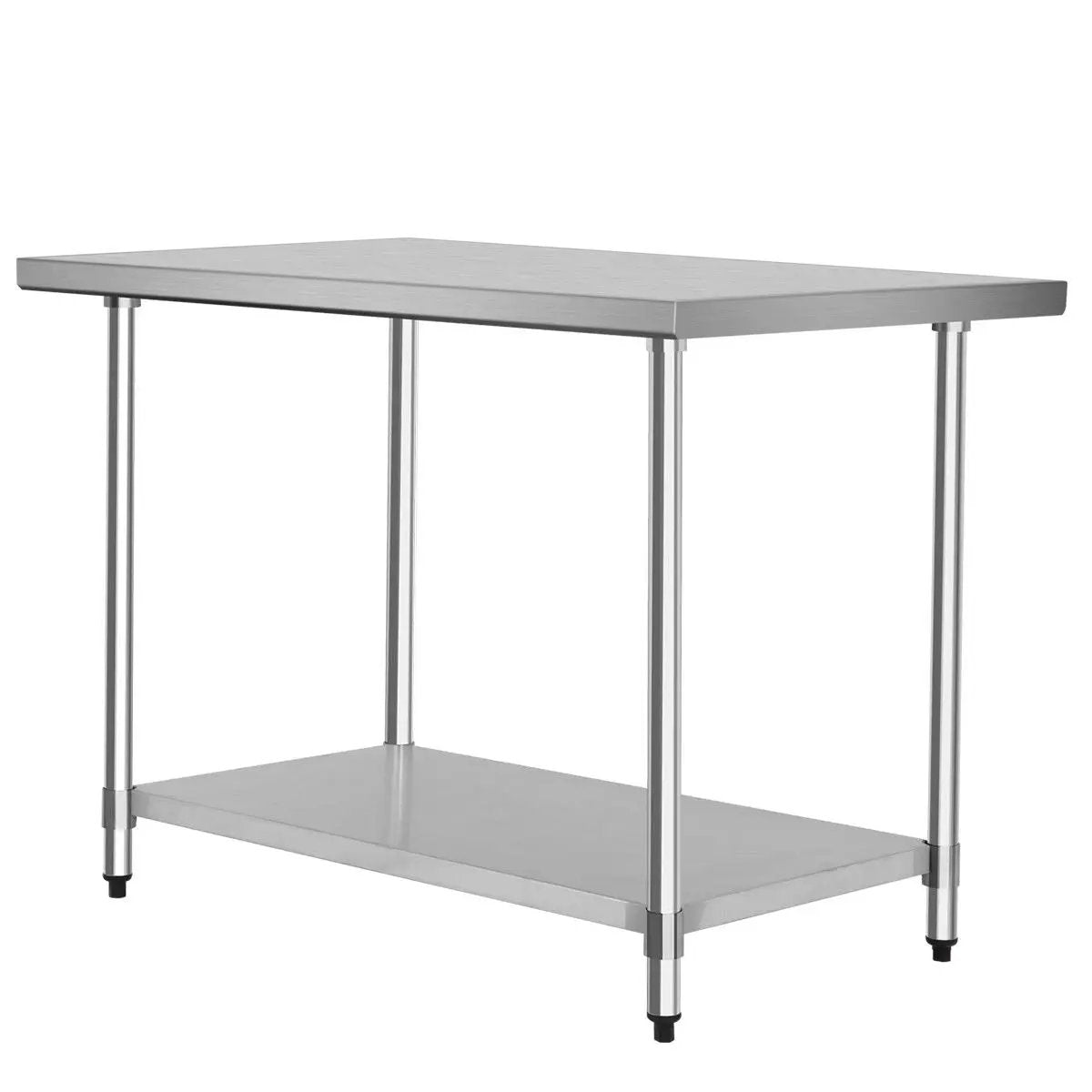 30 x 48 Inch Stainless Steel Table Commercial Kitchen Worktable by DirectDeals