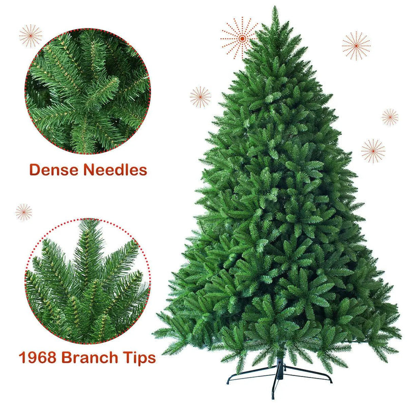 7.5 Feet Unlit Artificial Christmas Tree with 1968 Branch Tips by DirectDeals