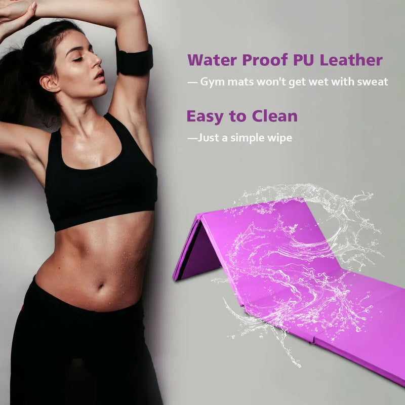 4 Feet x 10 Feet x 2 Inch Folding Gymnastics Tumbling Gym Mat by DirectDeals