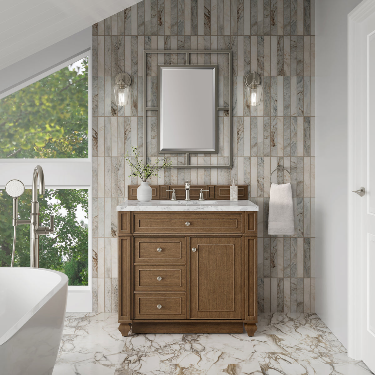 James Martin Bristol 36" Single Bathroom Vanity, Saddle Brown, view 27