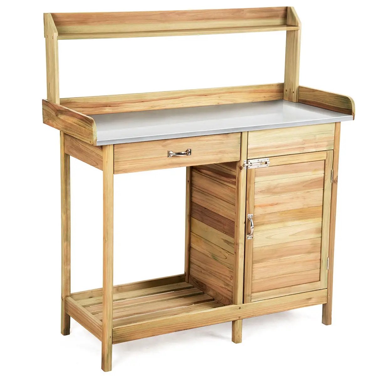 Outdoor Garden Wooden Work Station Potting Bench by DirectDeals