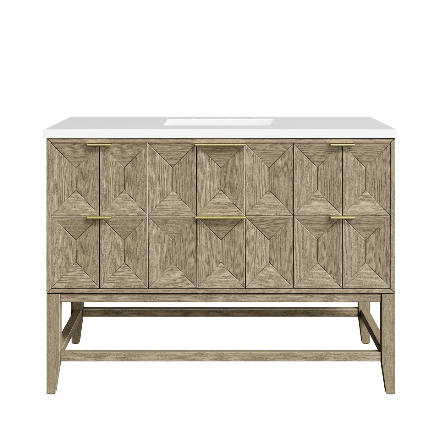 James Martin Emmeline 48" Single Bathroom Vanity, Pebble Oak by James Martin