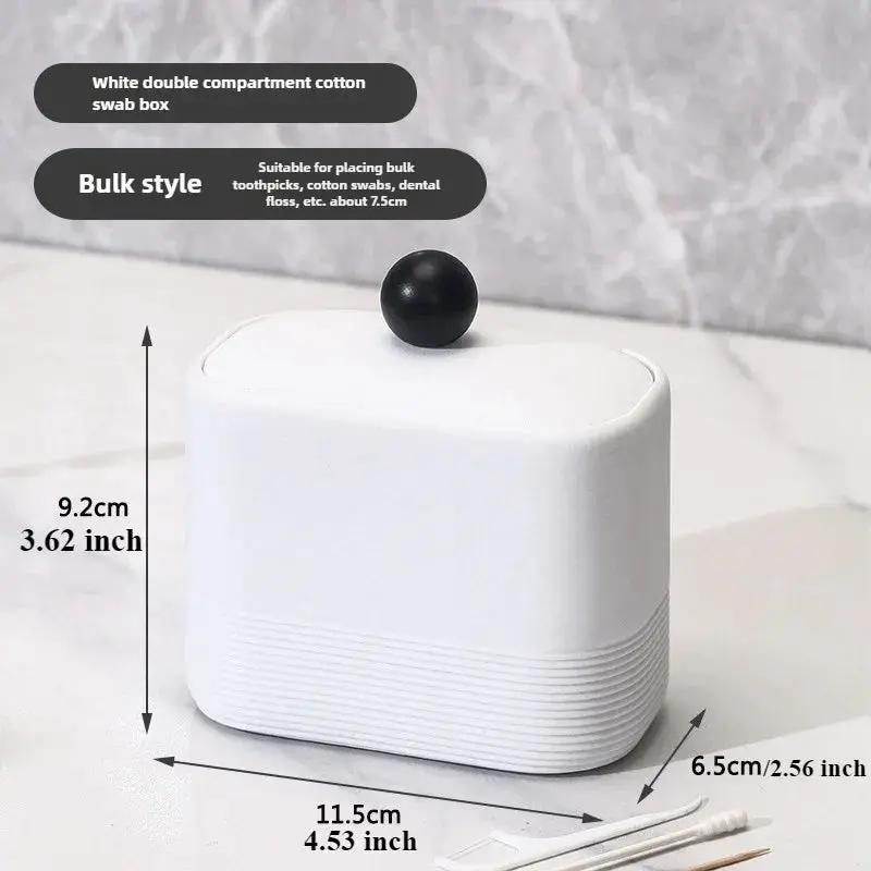 Wabi-Sabi Minimalist Japanese Bathroom Organizer - Elegant Dustproof Storage Box with Lid, Swab Case - Dust-Proof Lid, Compact Vanity Organizer for Bathroom, Living Room, Office - Ideal Christmas Gift for Women, Men, Friends by House Of Avana