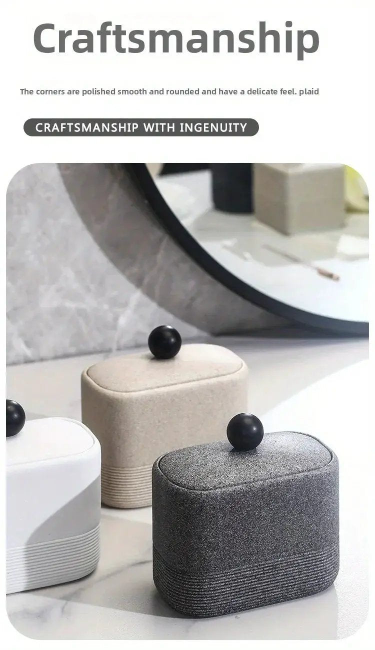 Wabi-Sabi Minimalist Japanese Bathroom Organizer - Elegant Dustproof Storage Box with Lid, Swab Case - Dust-Proof Lid, Compact Vanity Organizer for Bathroom, Living Room, Office - Ideal Christmas Gift for Women, Men, Friends by House Of Avana