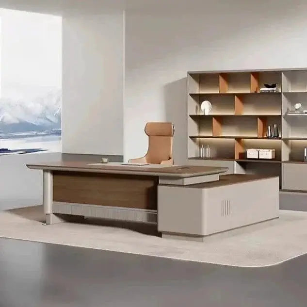 Brinton · Modern L-Shaped Executive Desk by Arc Grove