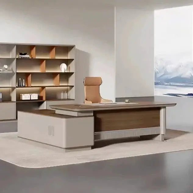 Brinton · Modern L-Shaped Executive Desk by Arc Grove