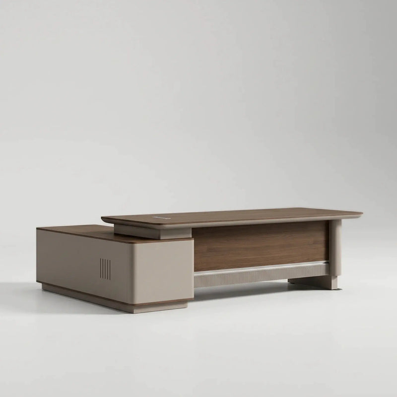Brinton · Modern L-Shaped Executive Desk by Arc Grove