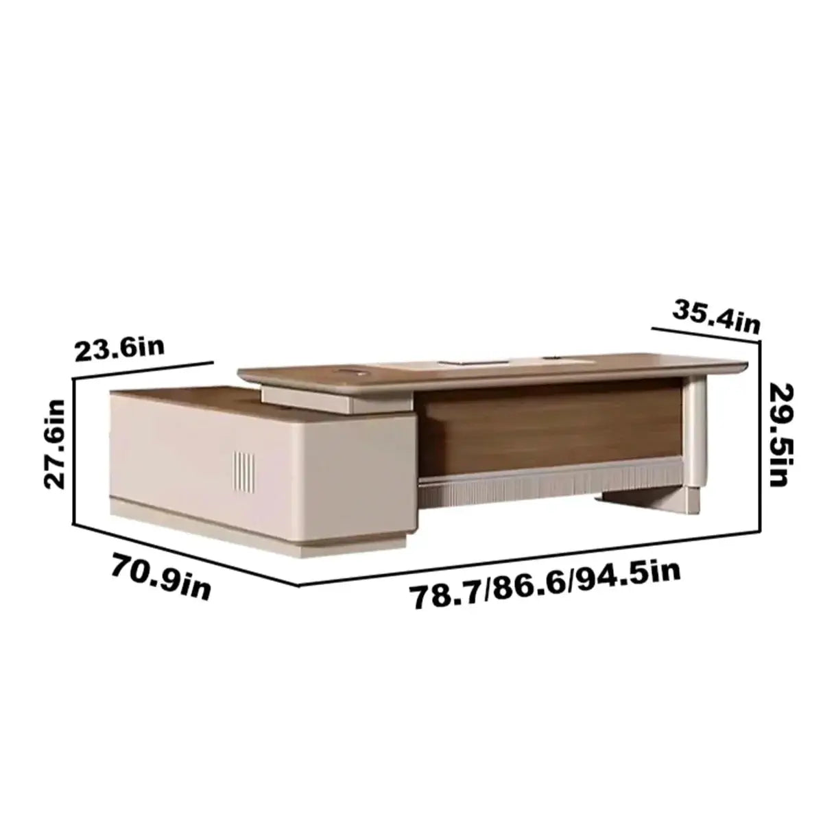 Brinton · Modern L-Shaped Executive Desk by Arc Grove