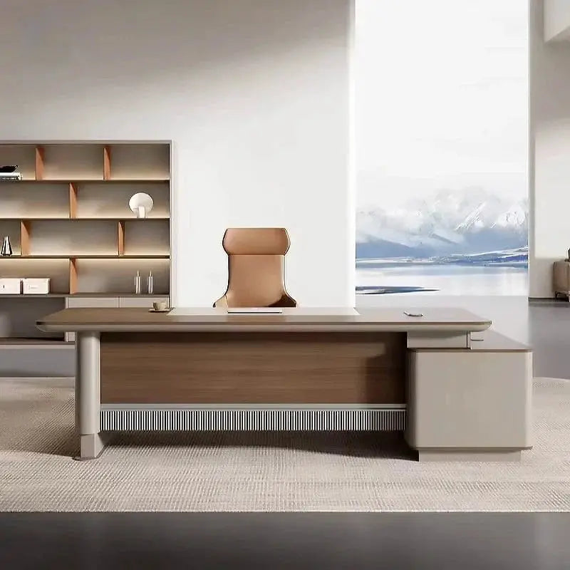 Brinton · Modern L-Shaped Executive Desk by Arc Grove