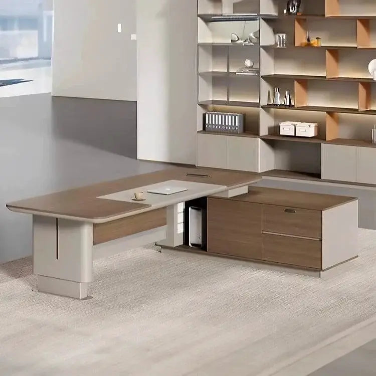 Brinton · Modern L-Shaped Executive Desk by Arc Grove