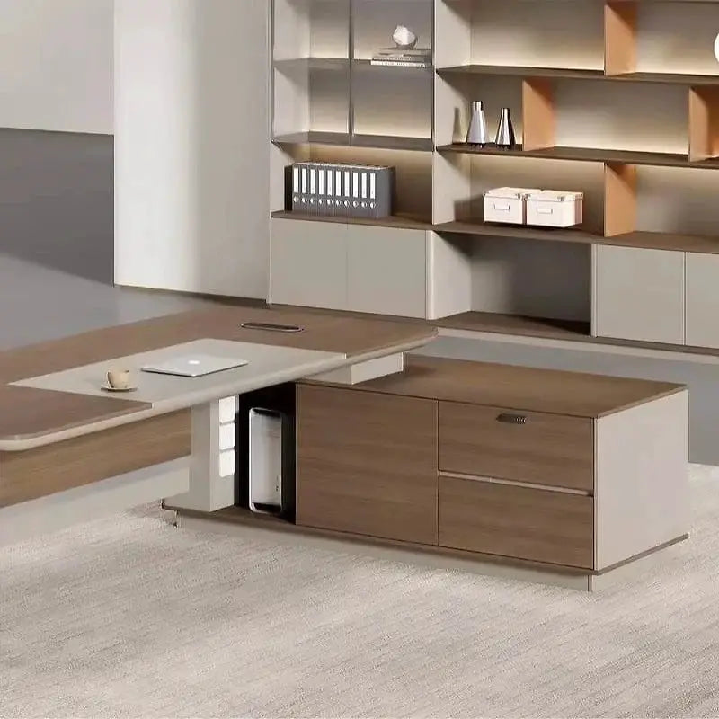 Brinton · Modern L-Shaped Executive Desk by Arc Grove