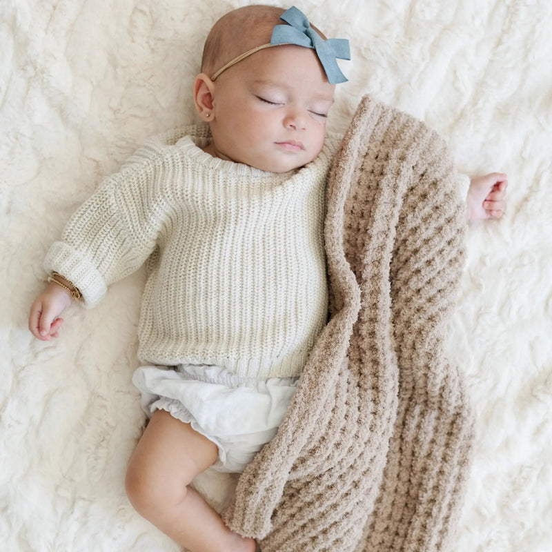 Waffle Knit Mini Blankets by HouseOfZazla