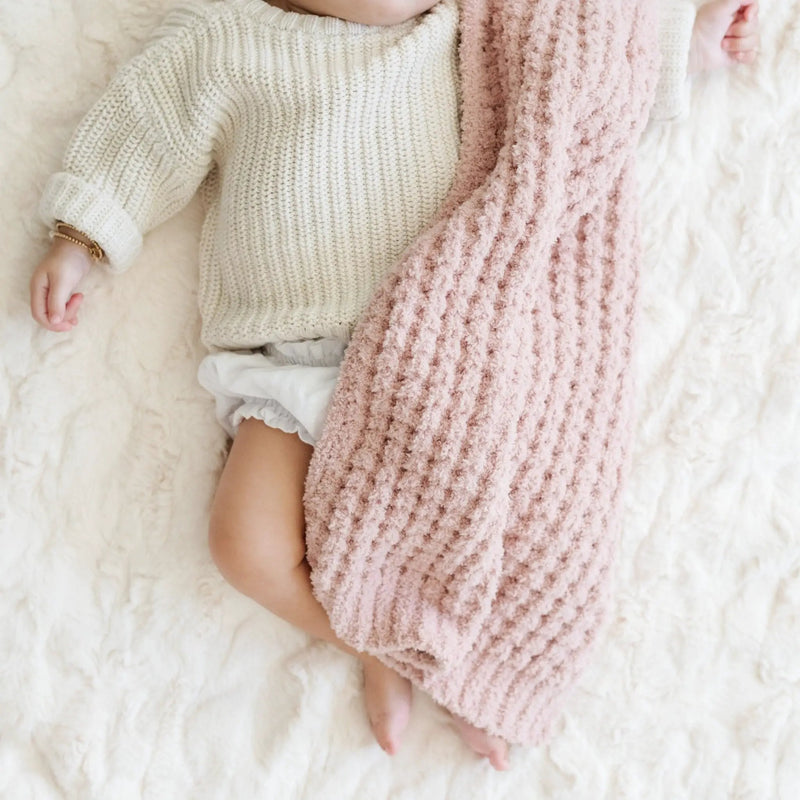 Waffle Knit Mini Blankets by HouseOfZazla