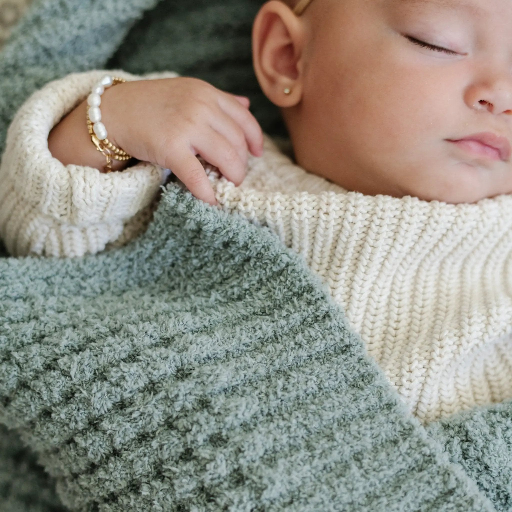 WAFFLE KNIT RECEIVING BLANKETS by HouseOfZazla