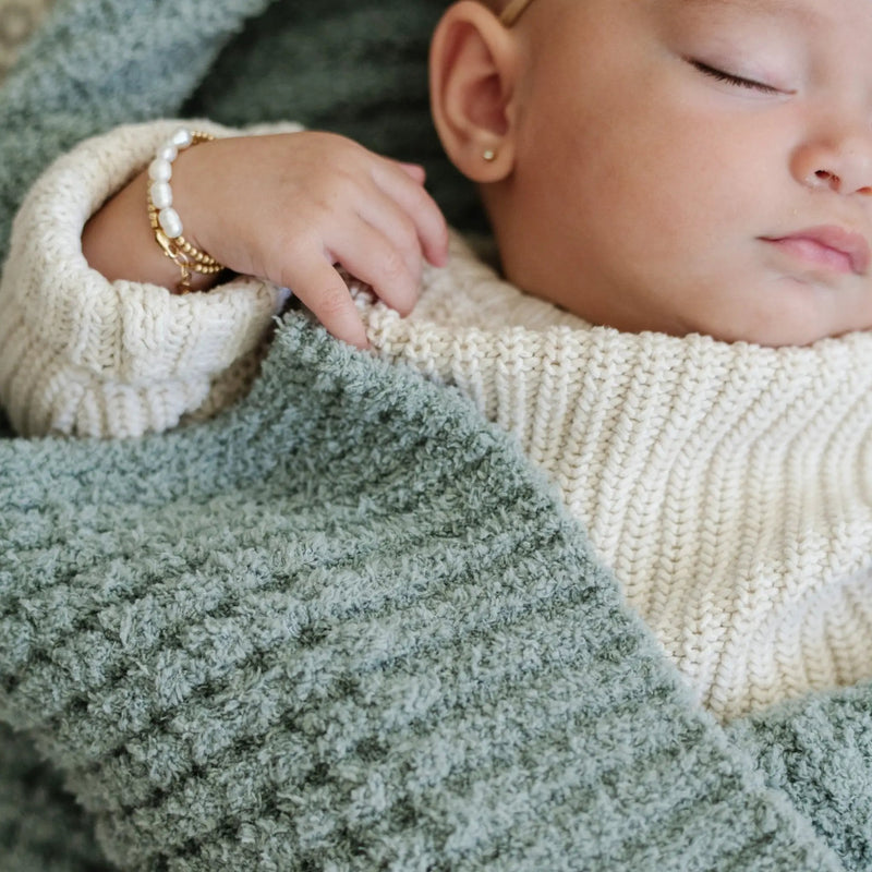 WAFFLE KNIT RECEIVING BLANKETS by HouseOfZazla