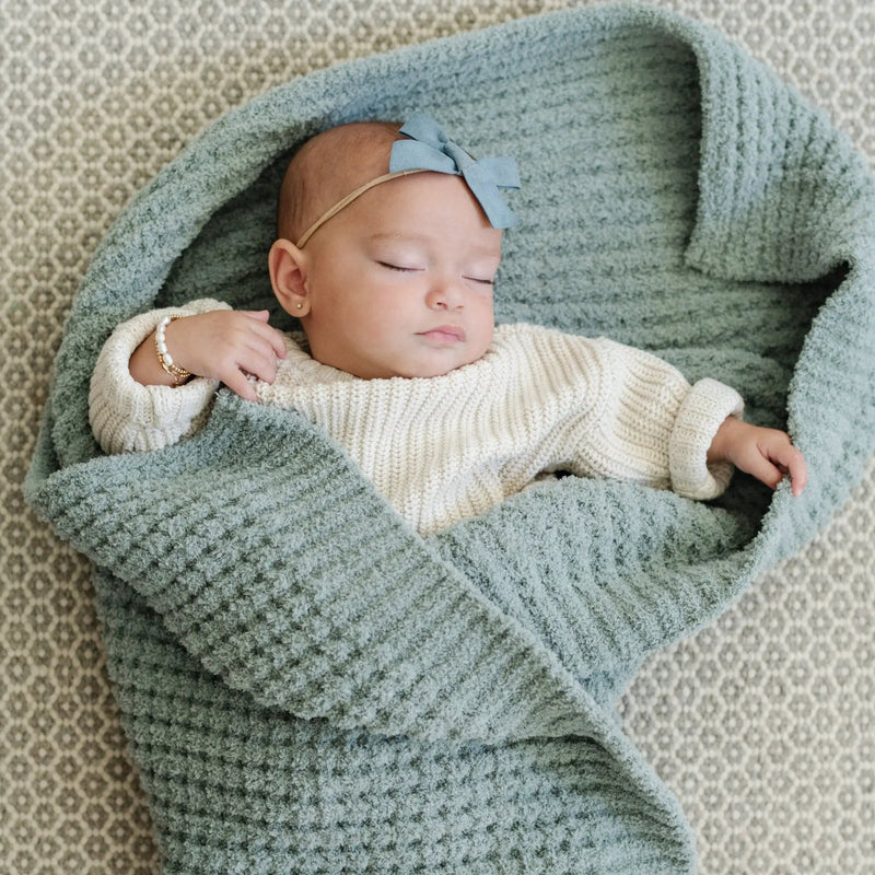 WAFFLE KNIT RECEIVING BLANKETS by HouseOfZazla