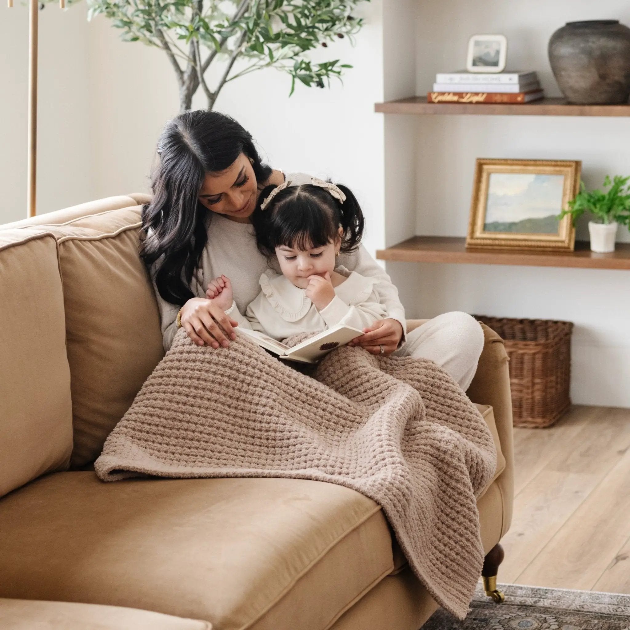 WAFFLE KNIT RECEIVING BLANKETS by HouseOfZazla