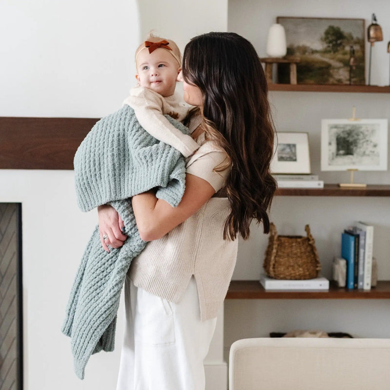 WAFFLE KNIT RECEIVING BLANKETS by HouseOfZazla