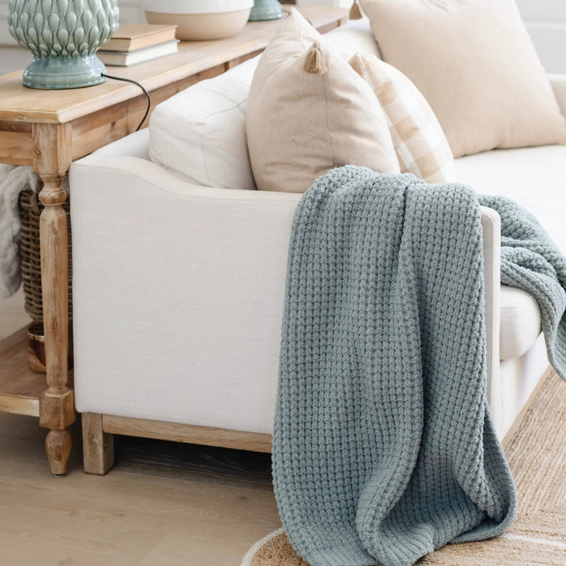 WAFFLE KNIT TODDLER BLANKETS by HouseOfZazla
